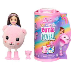Mattel Barbie Cutie Reveal Chelsea Cozy Cute Serie - Teddybär, Puppe