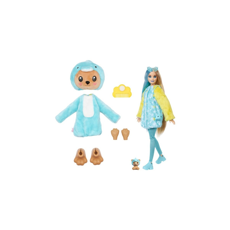 Mattel Barbie Cutie Reveal Costume Cuties Serie - Teddy Dolphin, Puppe