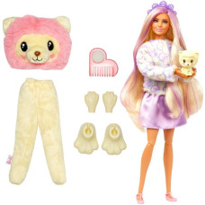 Mattel Barbie Cutie Reveal Cozy Cute Serie - Löwe, Puppe