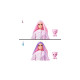 Mattel Barbie Cutie Reveal Cozy Cute Serie - Teddybär, Puppe