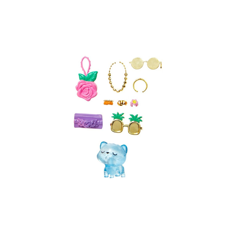 Mattel Barbie Extra Fancy Puppe im blauen Kleid mit Blumenmuster