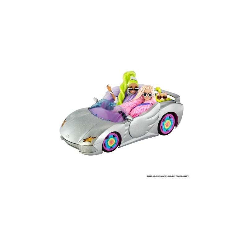 Mattel Barbie Extra Glitzer-Cabrio, Spielfahrzeug
