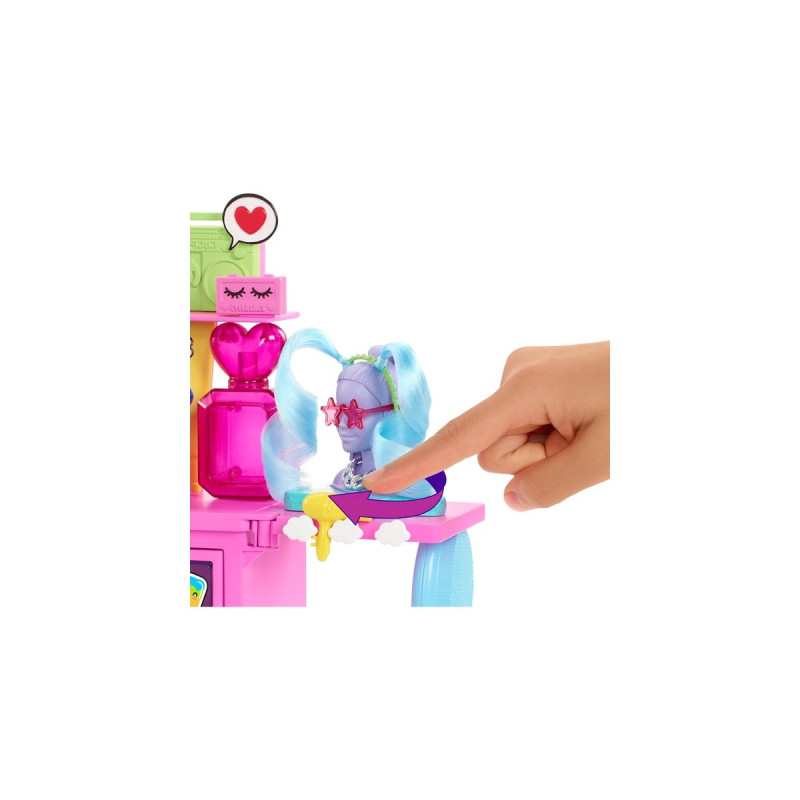 Mattel Barbie Extra Spielset mit Puppe und Stylingtisch