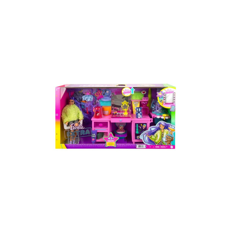 Mattel Barbie Extra Spielset mit Puppe und Stylingtisch