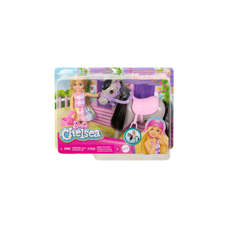 Mattel Barbie Family & Friends Chelsea und Pony, Puppe