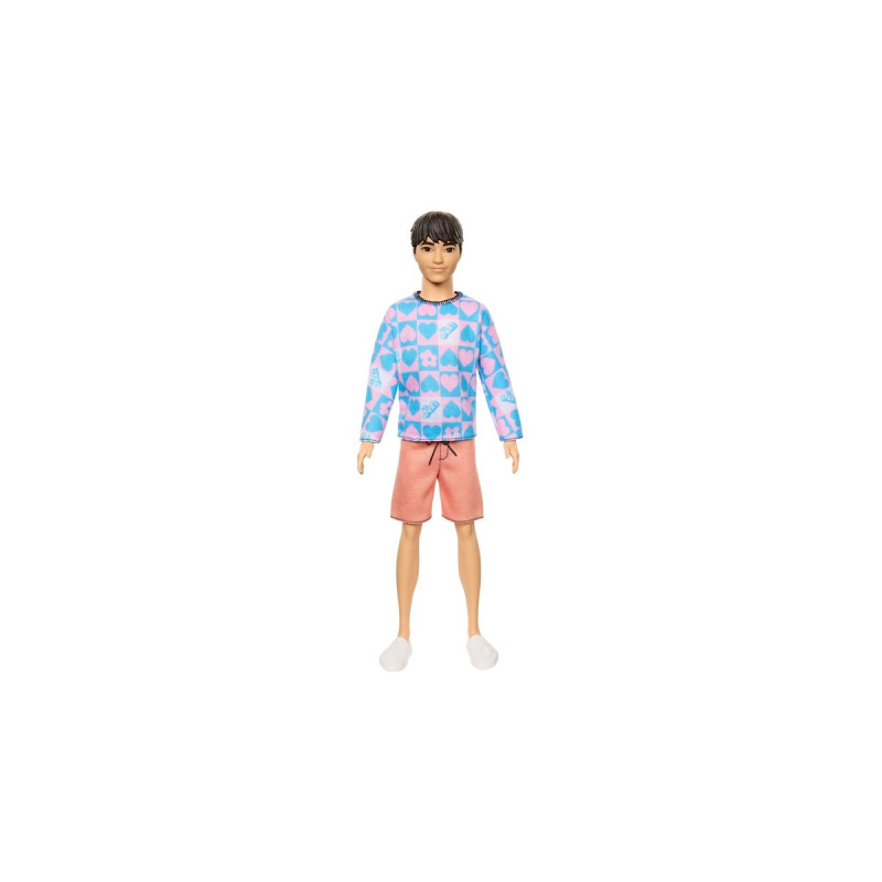 Mattel Barbie Fashionistas Ken-Puppe mit blauem und pinkem Sweater