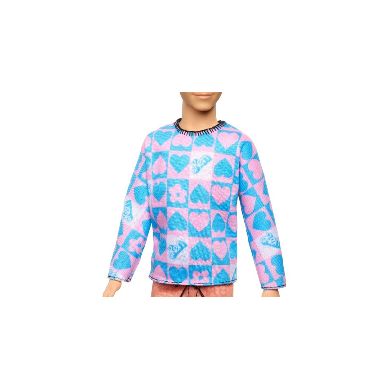 Mattel Barbie Fashionistas Ken-Puppe mit blauem und pinkem Sweater