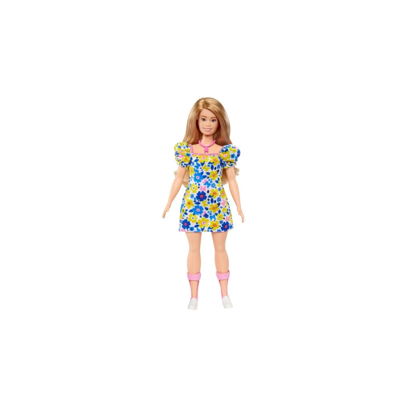 Mattel Barbie Fashionistas-Puppe mit Down-Syndrom im Blümchenkleid