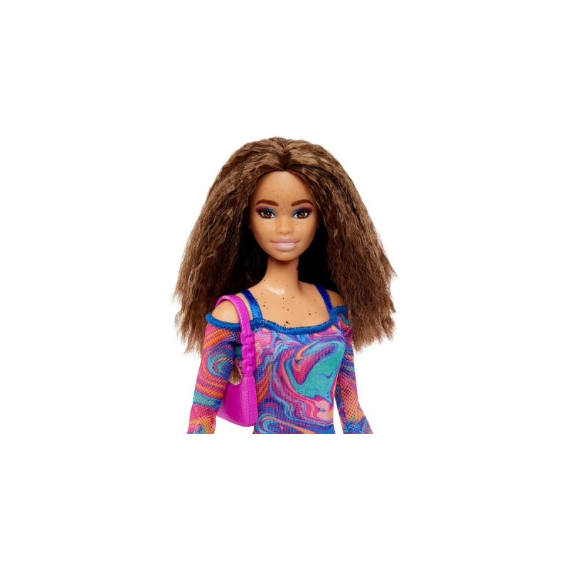 Mattel Barbie Fashionistas-Puppe mit gekrepptem Haar und Sommersprossen