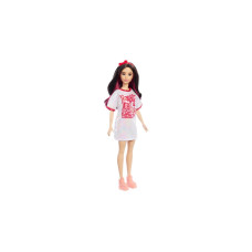 Mattel Barbie Fashionistas-Puppe mit weißem T-Shirt-Kleid