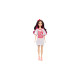 Mattel Barbie Fashionistas-Puppe mit weißem T-Shirt-Kleid