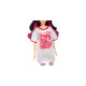 Mattel Barbie Fashionistas-Puppe mit weißem T-Shirt-Kleid