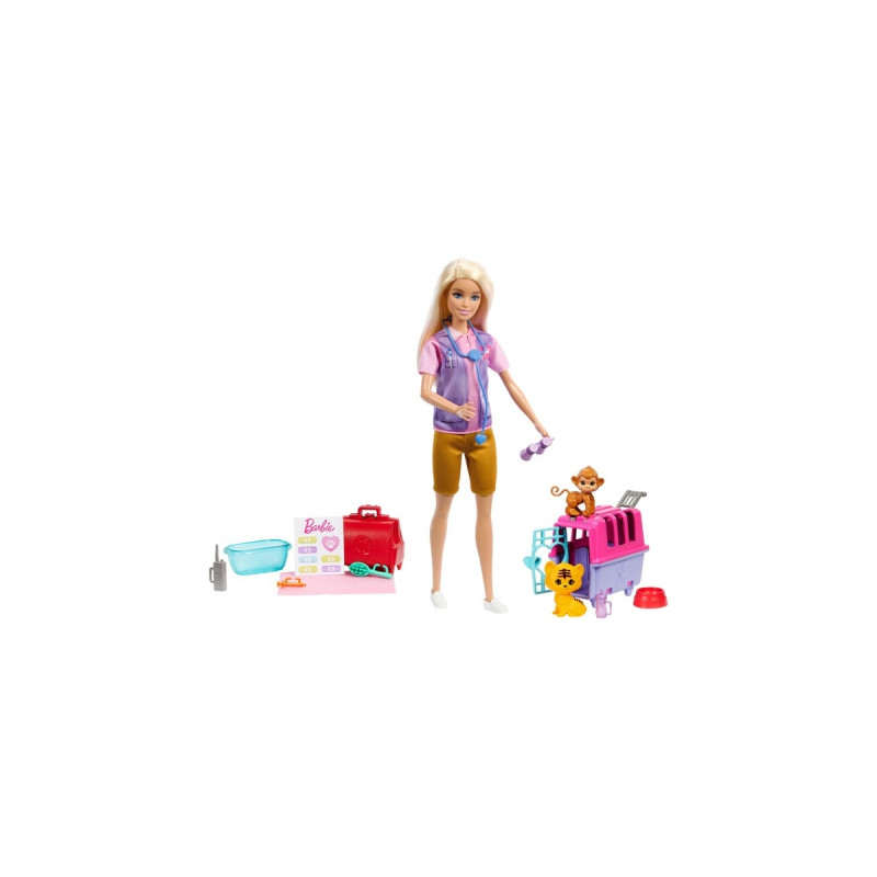 Mattel Barbie Karrieren Animal Rescue & Recover Spielset, Puppe