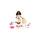 Mattel Barbie Puppe (brünett) mit Hund und Welpen