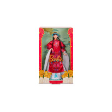 Mattel Barbie Signature Mond-Neujahr Puppe mit roter Blumen-Robe