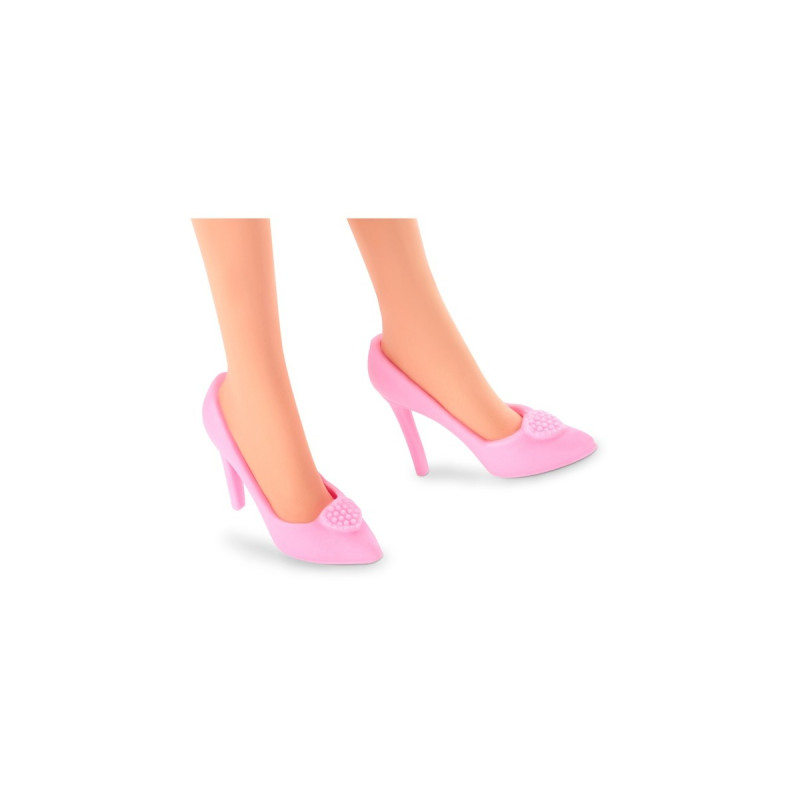 Mattel Barbie Signature The Movie - Margot Robbie als Barbie Puppe zum Film im rosa-weißen Karo-Kleid, Spielfigur