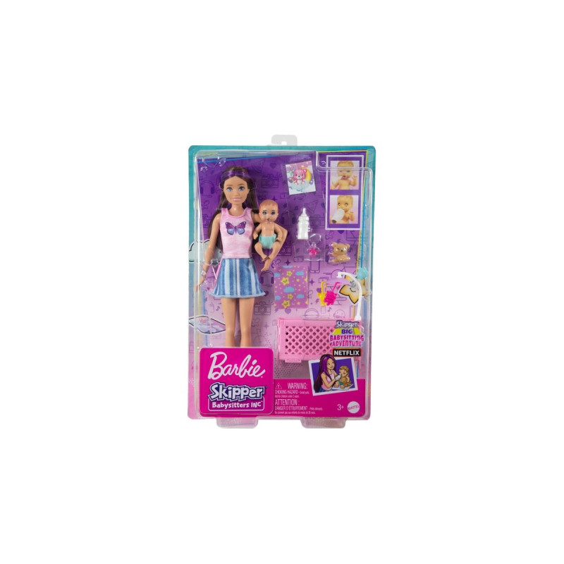 Mattel Barbie Skipper Babysitters Inc. Sleepy Baby Skipper, Puppe