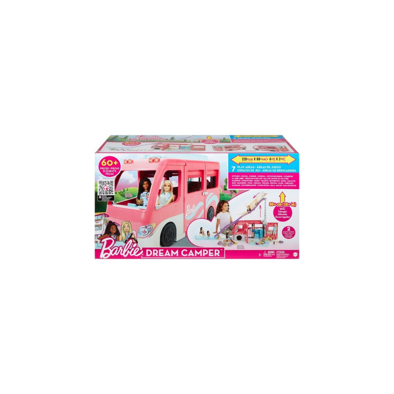 Mattel Barbie Super Abenteuer-Camper mit Zubehör, Spielfahrzeug