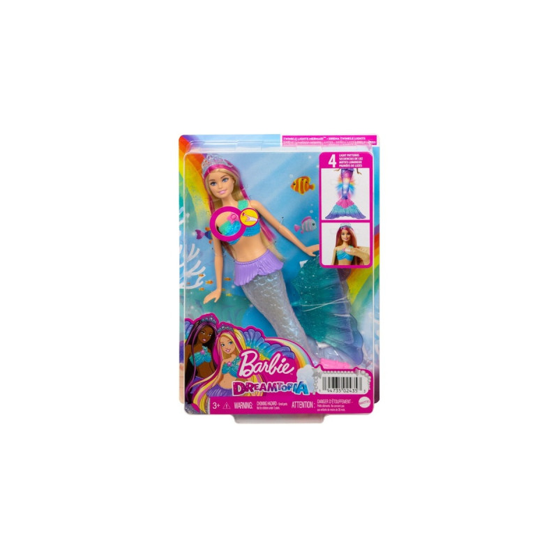Mattel Barbie Zauberlicht Meerjungfrau Malibu Puppe