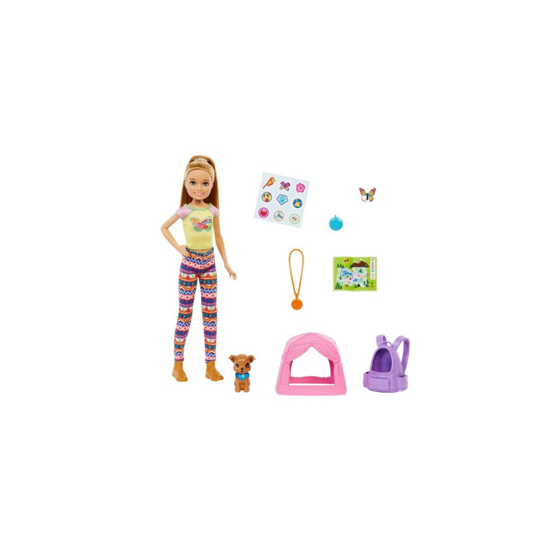 Mattel Barbie “It takes two! Camping” Spielset mit Stacie Puppe und Hündchen
