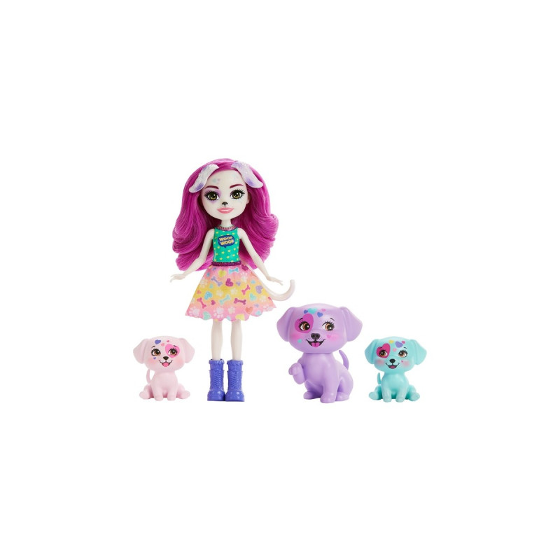 Mattel Enchantimals Dessa Dalmatian Familie, Puppe