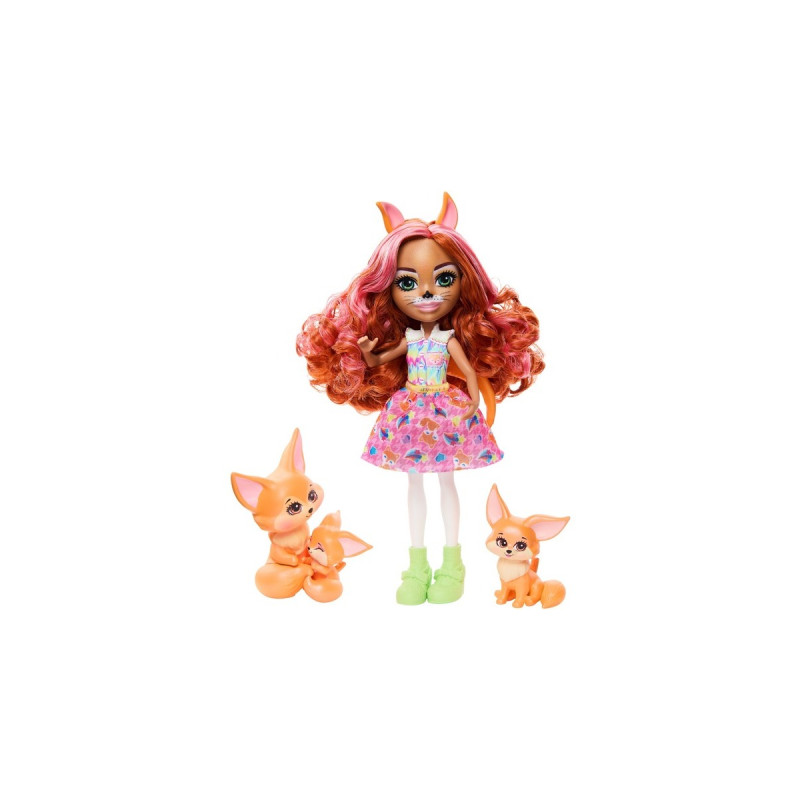 Mattel Enchantimals Filigree Fuchs Familie, Puppe