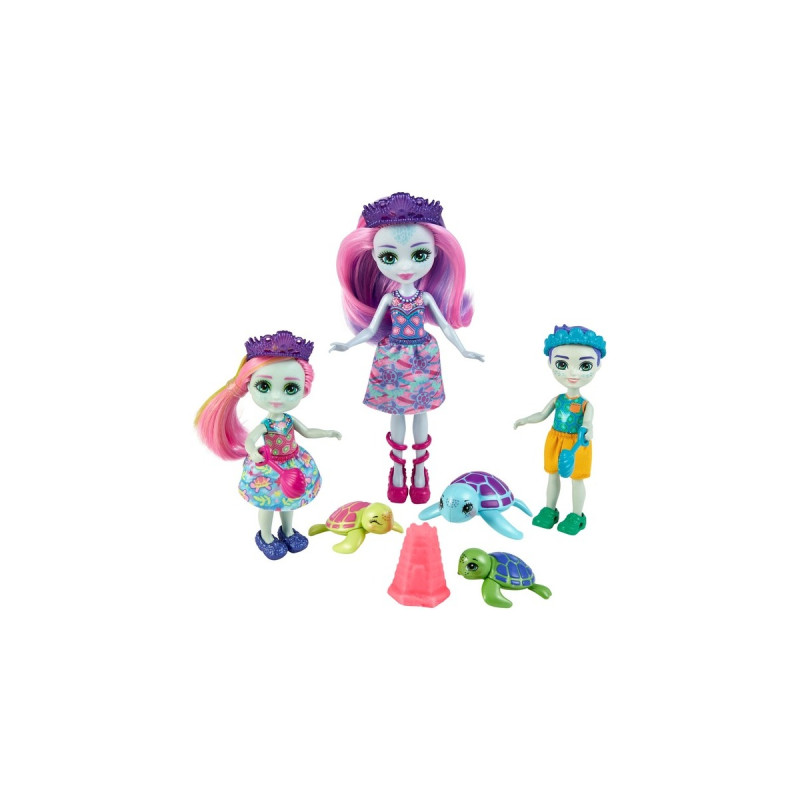 Mattel Enchantimals New Family Turtle Pack, Puppe