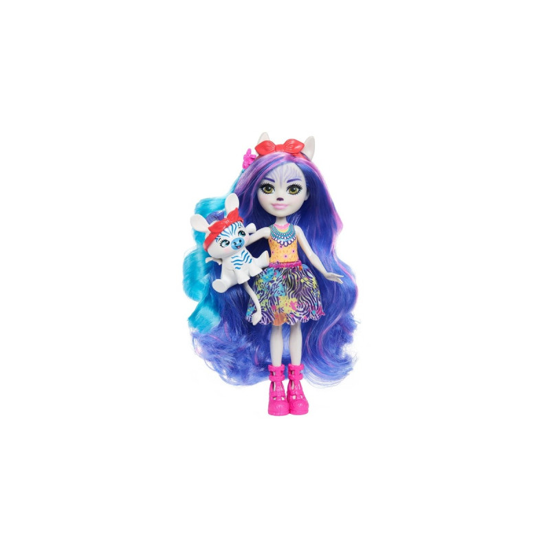 Mattel Enchantimals Zebra Deluxe, Puppe