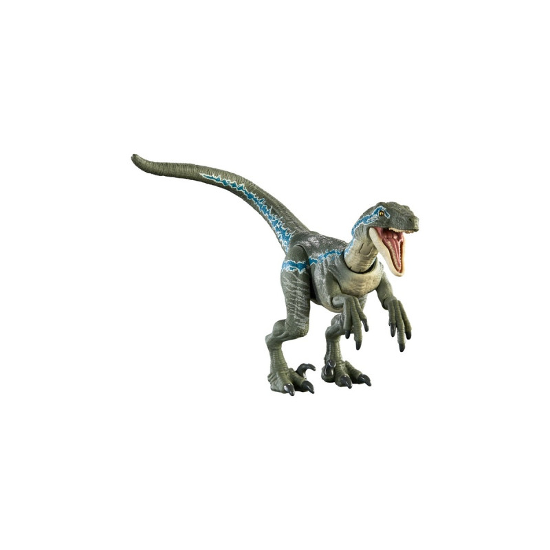 Mattel Jurassic World Hammond Collection - Velociraptor Blue, Spielfigur