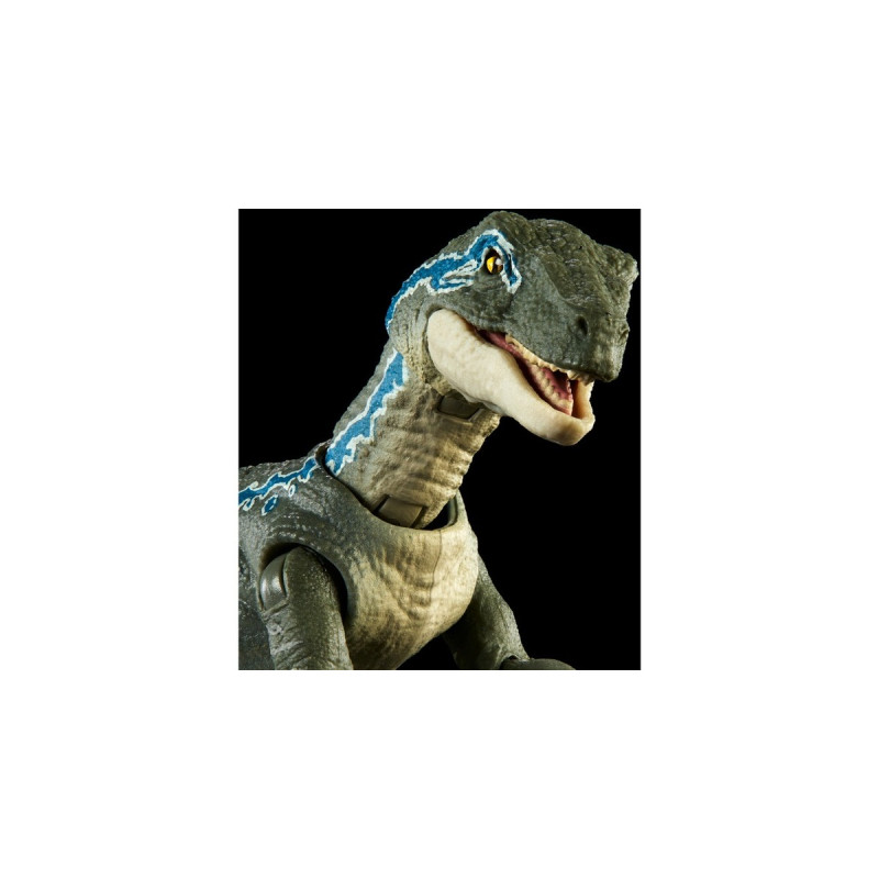 Mattel Jurassic World Hammond Collection - Velociraptor Blue, Spielfigur