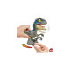 Mattel Jurassic World Mega Roar Velociraptor Blue, Spielfigur