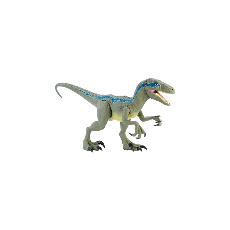 Mattel Jurassic World Riesendino Velociraptor Blue, Spielfigur