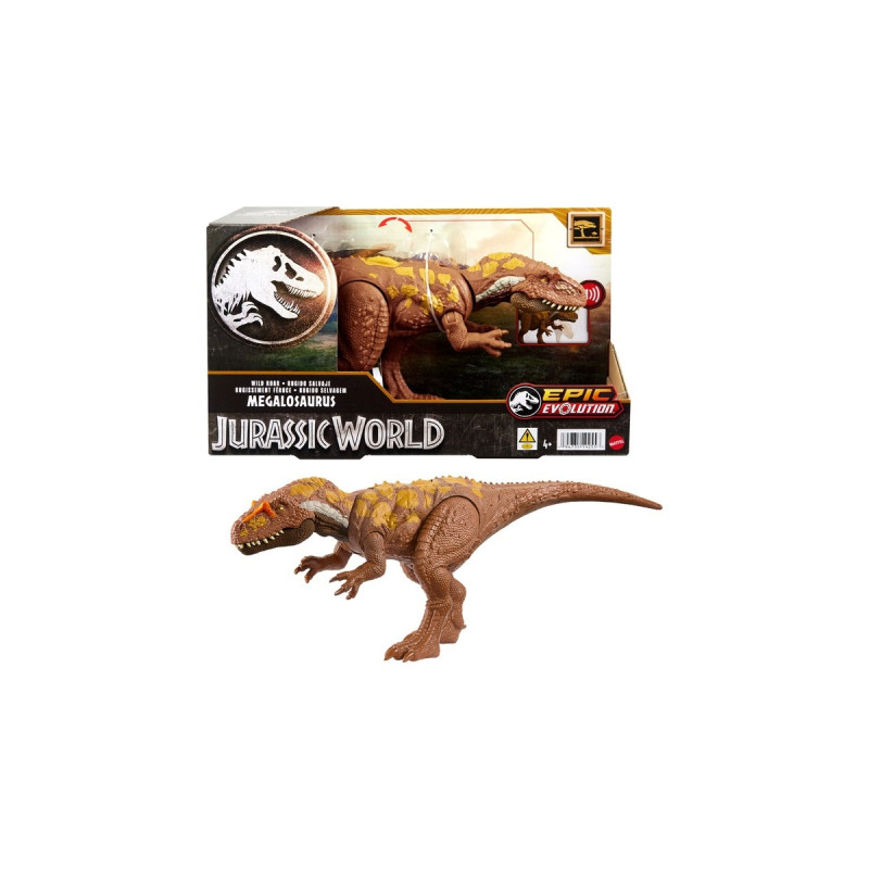 Mattel Jurassic World Wild Roar Megalosaurus, Spielfigur
