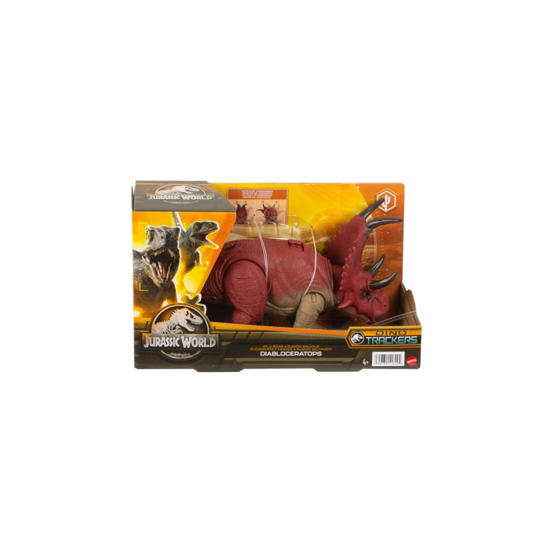 Mattel Jurassic World Wild Roar - Diabloceratops, Spielfigur