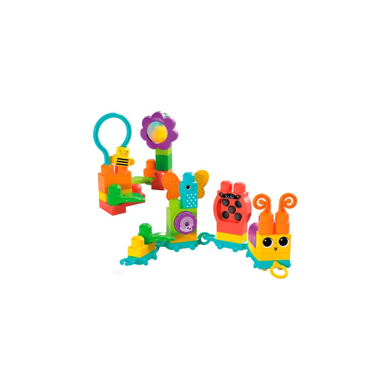Mattel MEGA BLOKS Rollspaß Raupenzug, Konstruktionsspielzeug