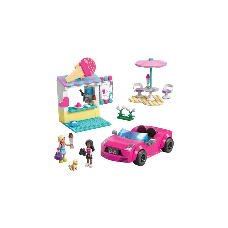 Mattel MEGA Barbie Cabrio & Eisstand, Konstruktionsspielzeug