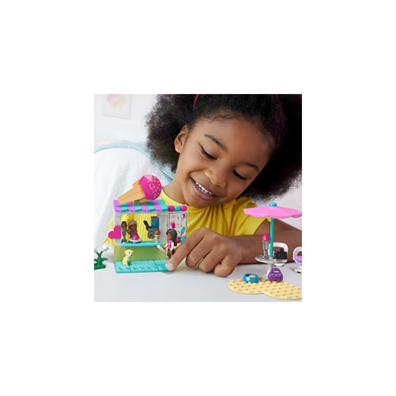 Mattel MEGA Barbie Cabrio & Eisstand, Konstruktionsspielzeug