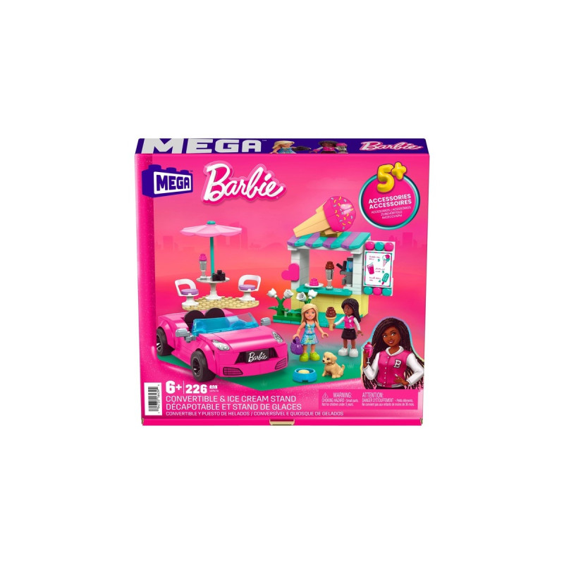 Mattel MEGA Barbie Cabrio & Eisstand, Konstruktionsspielzeug