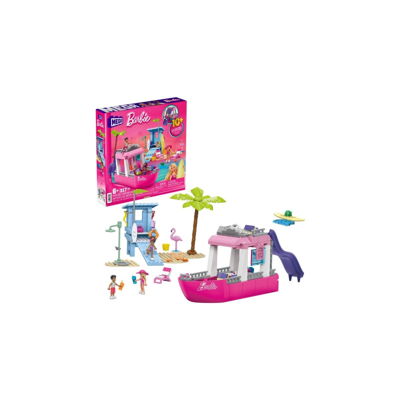 Mattel MEGA Barbie Traum-Boot, Konstruktionsspielzeug