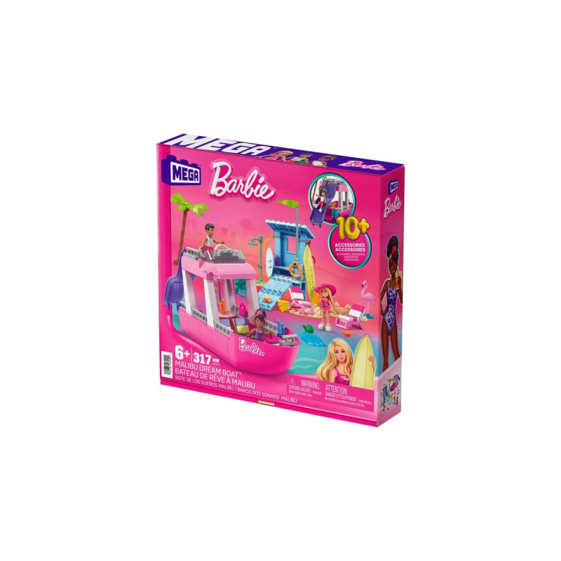 Mattel MEGA Barbie Traum-Boot, Konstruktionsspielzeug