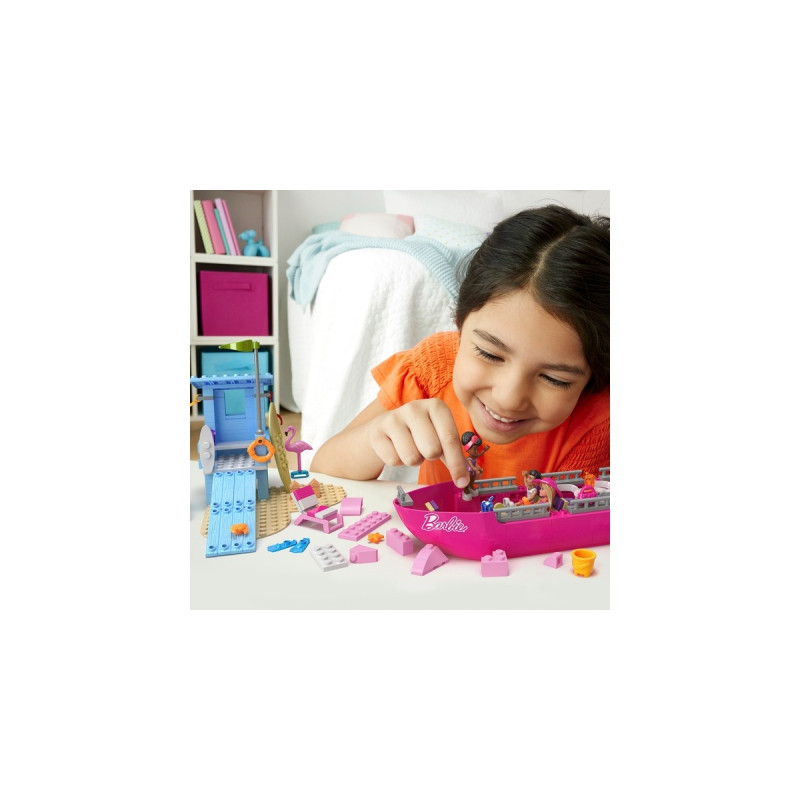 Mattel MEGA Barbie Traum-Boot, Konstruktionsspielzeug