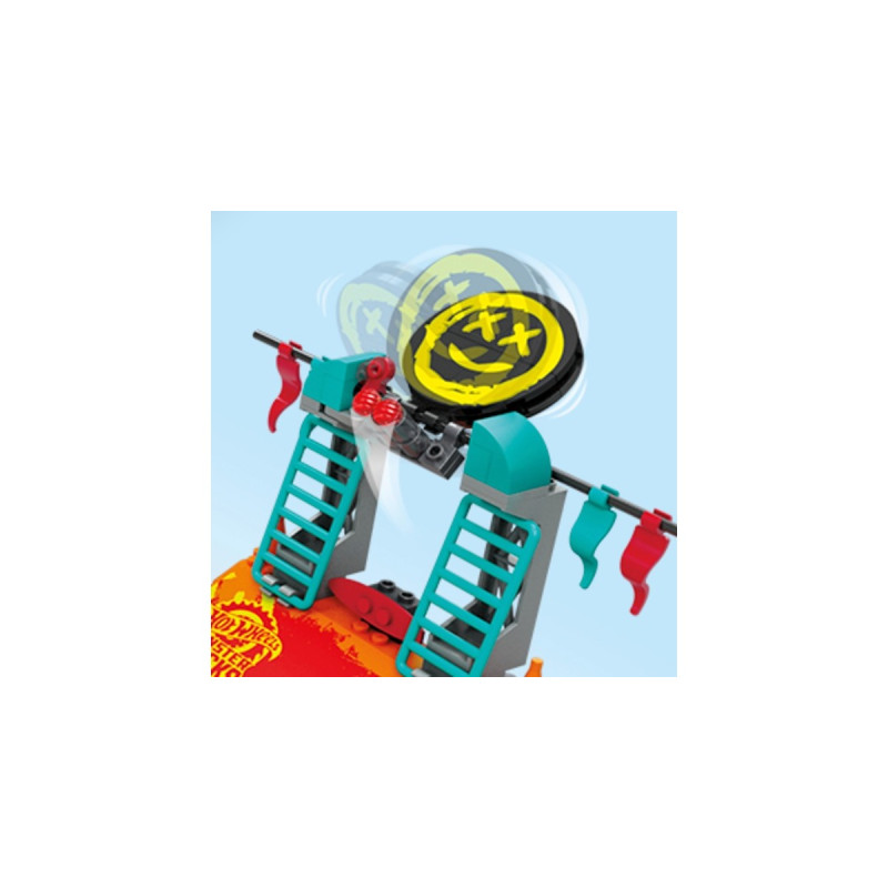 Mattel MEGA Hot Wheels Monster Trucks Demo Derby Extreme-Stunt Set, Konstruktionsspielzeug