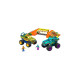 Mattel MEGA Hot Wheels Monster Trucks Mega-Wrex Knochen Crash Stuntbahn, Konstruktionsspielzeug