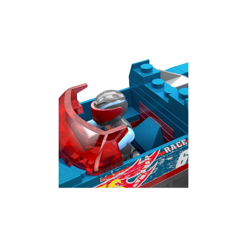 Mattel MEGA Hot Wheels Smash-und-Crash Race Ace Monster Truck, Konstruktionsspielzeug