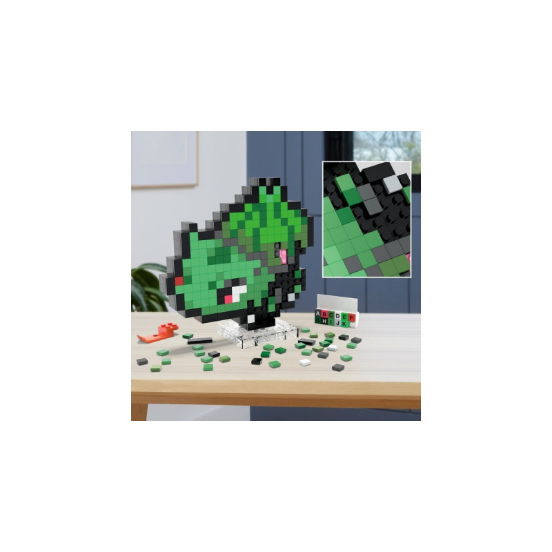 Mattel MEGA Pokémon Bisasam Pixel Art, Konstruktionsspielzeug