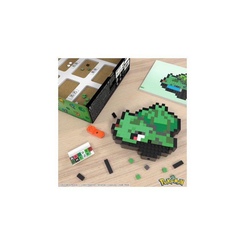 Mattel MEGA Pokémon Bisasam Pixel Art, Konstruktionsspielzeug