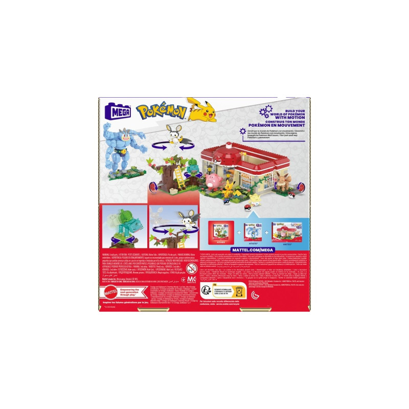 Mattel MEGA Pokémon Emolgas und Bisasams bezaubernde Wälder, Konstruktionsspielzeug