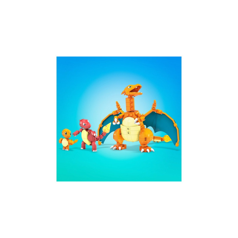 Mattel MEGA Pokémon Glumanda Evolution Set, Konstruktionsspielzeug