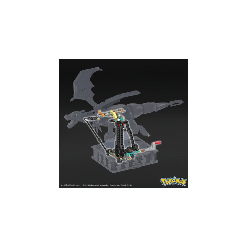 Mattel MEGA Pokémon Motion Glurak bewegliches Bauset, Konstruktionsspielzeug