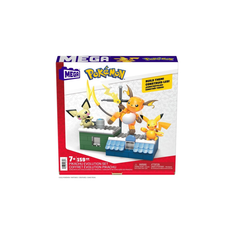 Mattel MEGA Pokémon Pikachu Evolution Set, Konstruktionsspielzeug